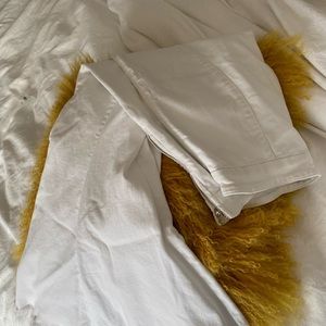 White flare stretch Marciano jeans blanc